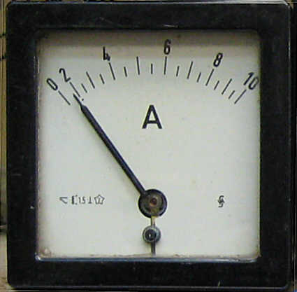 Schalttafel - Einbaumeinstrument / Amperemeter