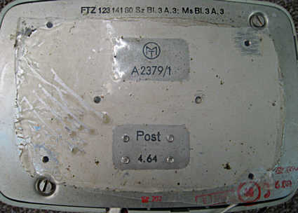 Digitaler Gebührenanzeiger anno 1964, von unten