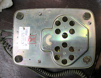 T&N - Apparat S1a - 112, Boden mit Beschriftung